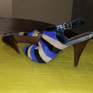 Fergie Tri-Colored Heels
